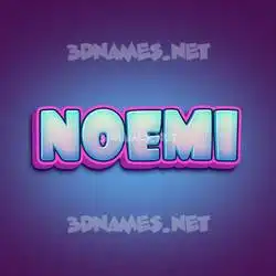 noemi in Phat Purple style - 3D name wallpaper