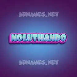 noluthando in Phat Purple style - 3D name wallpaper