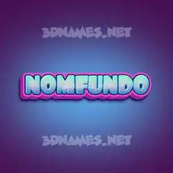 nomfundo in Phat Purple style - 3D name wallpaper