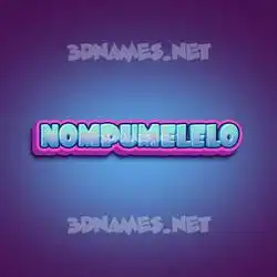 nompumelelo in Phat Purple style - 3D name wallpaper