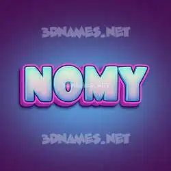 nomy in Phat Purple style - 3D name wallpaper
