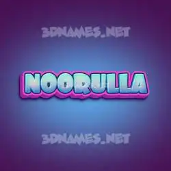 noorulla in Phat Purple style - 3D name wallpaper