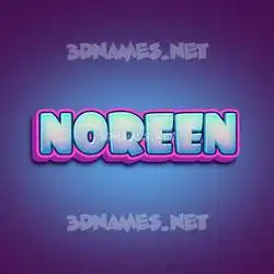 noreen in Phat Purple style - 3D name wallpaper