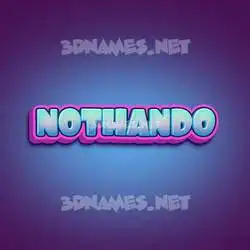 nothando in Phat Purple style - 3D name wallpaper