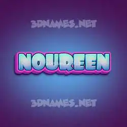 noureen in Phat Purple style - 3D name wallpaper