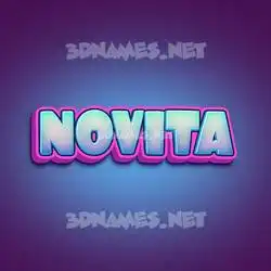 novita in Phat Purple style - 3D name wallpaper