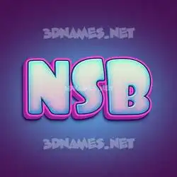 nsb in Phat Purple style - 3D name wallpaper
