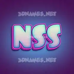nss in Phat Purple style - 3D name wallpaper