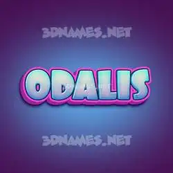 odalis in Phat Purple style - 3D name wallpaper