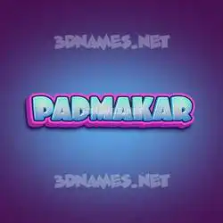 padmakar in Phat Purple style - 3D name wallpaper