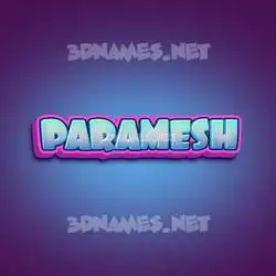 paramesh in Phat Purple style - 3D name wallpaper