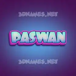 paswan in Phat Purple style - 3D name wallpaper
