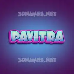 pavitra in Phat Purple style - 3D name wallpaper