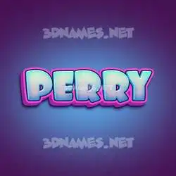 perry in Phat Purple style - 3D name wallpaper