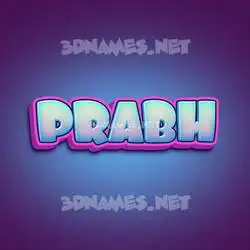 prabh in Phat Purple style - 3D name wallpaper