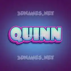 quinn in Phat Purple style - 3D name wallpaper