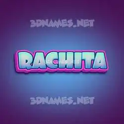 rachita in Phat Purple style - 3D name wallpaper