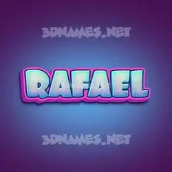 rafael in Phat Purple style - 3D name wallpaper