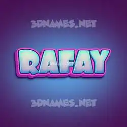 rafay in Phat Purple style - 3D name wallpaper