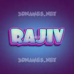 rajiv in Phat Purple style - 3D name wallpaper
