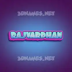 rajvardhan in Phat Purple style - 3D name wallpaper