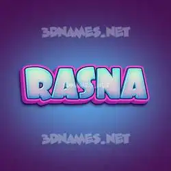 rasna in Phat Purple style - 3D name wallpaper