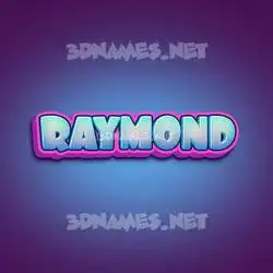 raymond in Phat Purple style - 3D name wallpaper
