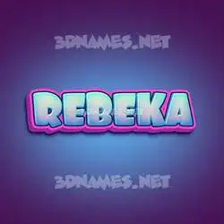 rebeka in Phat Purple style - 3D name wallpaper