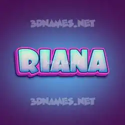 riana in Phat Purple style - 3D name wallpaper