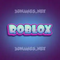 roblox in Phat Purple style - 3D name wallpaper