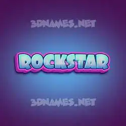 rockstar in Phat Purple style - 3D name wallpaper