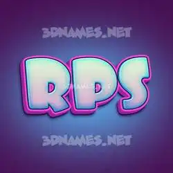 rps in Phat Purple style - 3D name wallpaper