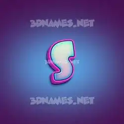 s in Phat Purple style - 3D name wallpaper