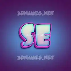 se in Phat Purple style - 3D name wallpaper