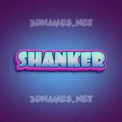 shanker in Phat Purple style - 3D name wallpaper