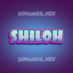 shiloh in Phat Purple style - 3D name wallpaper