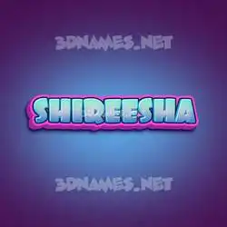 shireesha in Phat Purple style - 3D name wallpaper