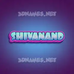 shivanand in Phat Purple style - 3D name wallpaper