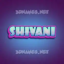 shivani in Phat Purple style - 3D name wallpaper