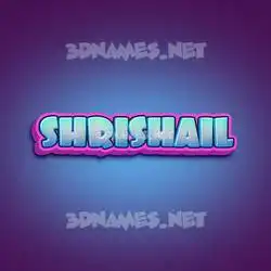 shrishail in Phat Purple style - 3D name wallpaper