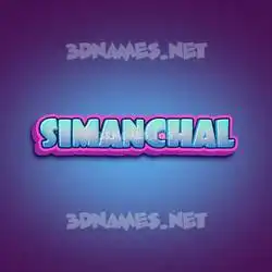 simanchal in Phat Purple style - 3D name wallpaper