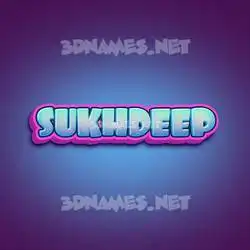 sukhdeep in Phat Purple style - 3D name wallpaper