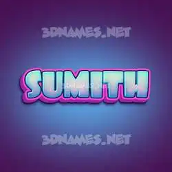 sumith in Phat Purple style - 3D name wallpaper