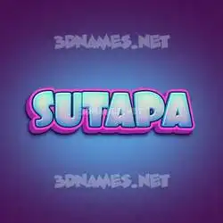 sutapa in Phat Purple style - 3D name wallpaper