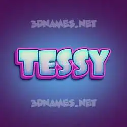 tessy in Phat Purple style - 3D name wallpaper