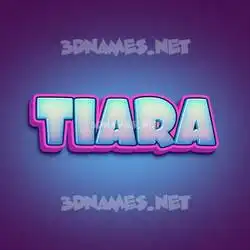 tiara in Phat Purple style - 3D name wallpaper