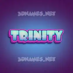 trinity in Phat Purple style - 3D name wallpaper