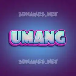 umang in Phat Purple style - 3D name wallpaper