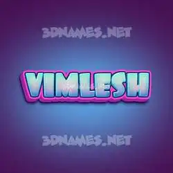 vimlesh in Phat Purple style - 3D name wallpaper
