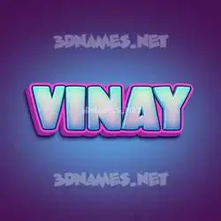vinay in Phat Purple style - 3D name wallpaper